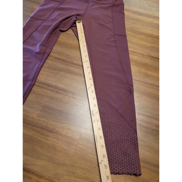 Lululemon Tight Stuff Tight II Reflective Redwood Leggings 24” Inseam Sz 8 Rare - Picture 10 of 10
